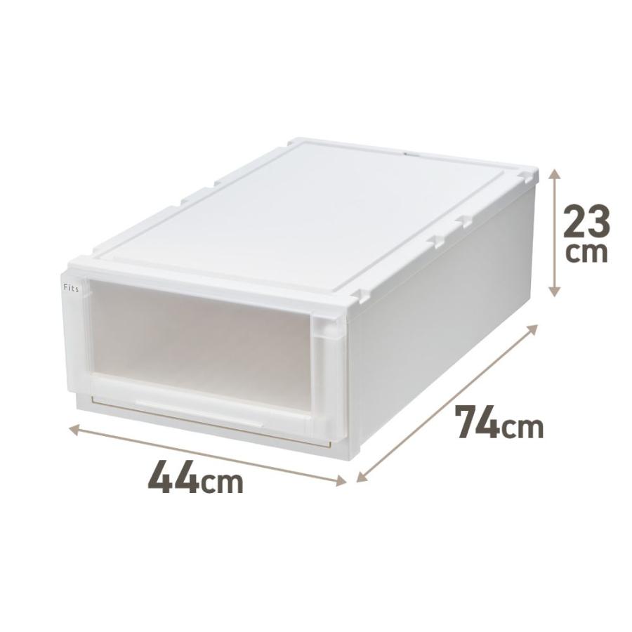 【 通販限定 2個セット 】天馬 収納ボックス フィッツケース アドバンス 幅44×奥行74×高さ23cm Mサイズ | テンマ 押入れ 収納ケース たわみにくい 衣_7