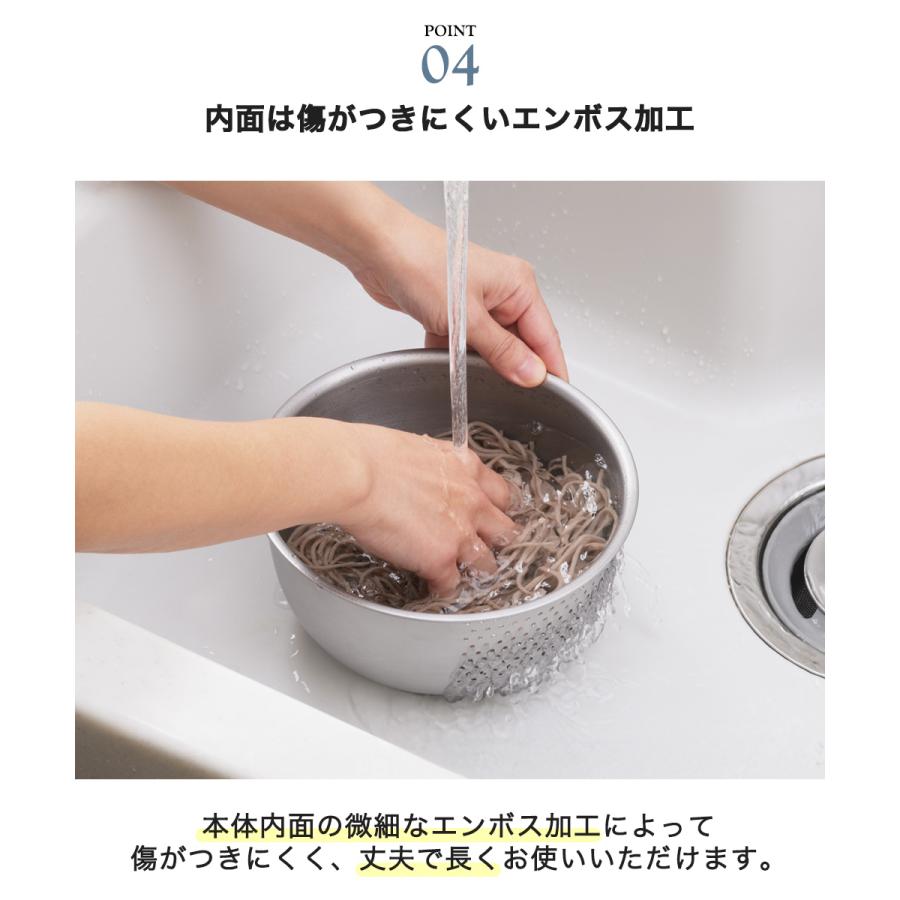 ヨシカワ ステンレス 洗米ボウル 18cm 日本製 SJ4094 生活のかたち