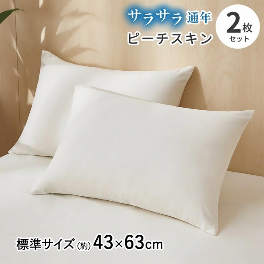 ガイセンス商事 ピーチスキン加工 枕カバー 43×63cm 2枚セット | AZRA