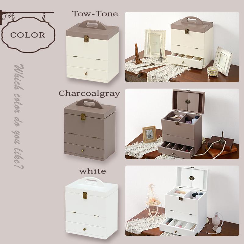 コスメボックス MUD-6740 幅27×奥行18×高さ35cm hgs-2101913700 店舗 カフェ ラウンジ ロビー ホテル 法人  メイクボックス メイク道具 ケアグッズ 美容 コスメ 香水 送料無料 北欧 モダン 家具 インテリア ナチュラル テイスト 新生活 オススメ おしゃれ 後払い コスメボックスMUD-6740 (約)幅27×奥行18×高さ35cm | : 生活空間