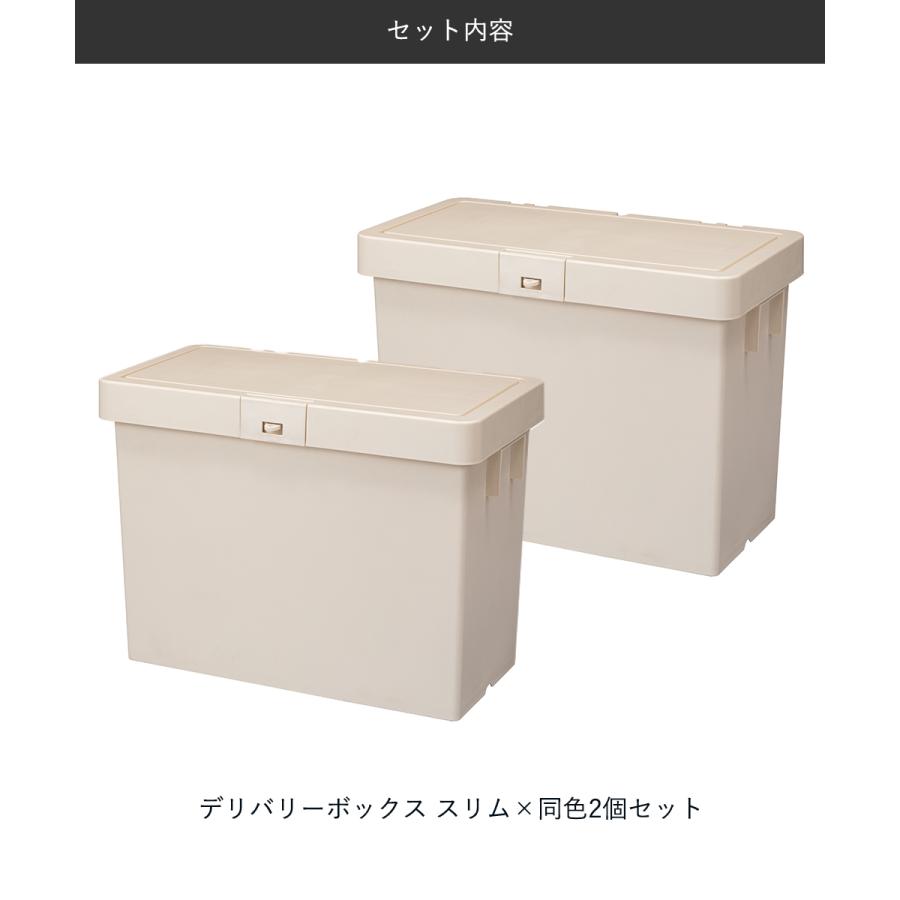 宅配ボックス スリム 日本製 同色2個セット | 置き配ボックス 屋外