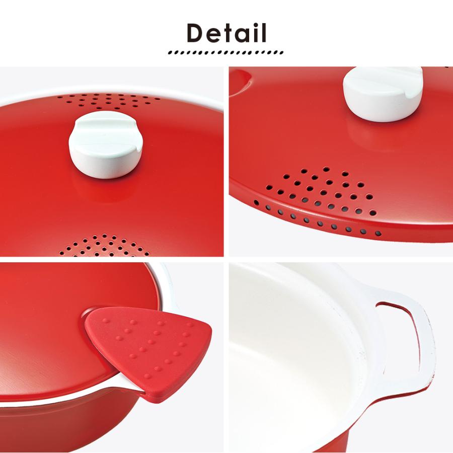 爆買 横茹で パスタ鍋 IH 両手鍋 | IH対応 パスタポット セラミック 湯