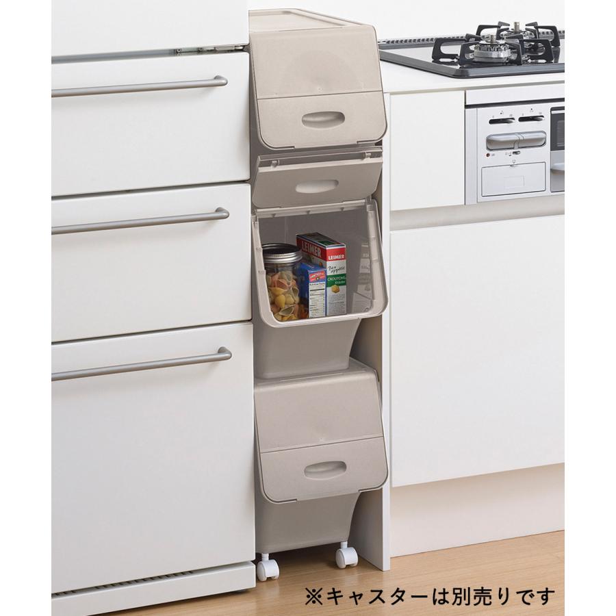 どこでもストッカー L ワームグレー 1個 | 日本製 キッチン収納 サニタリー収納 リビング収納|seikatsukukan|02