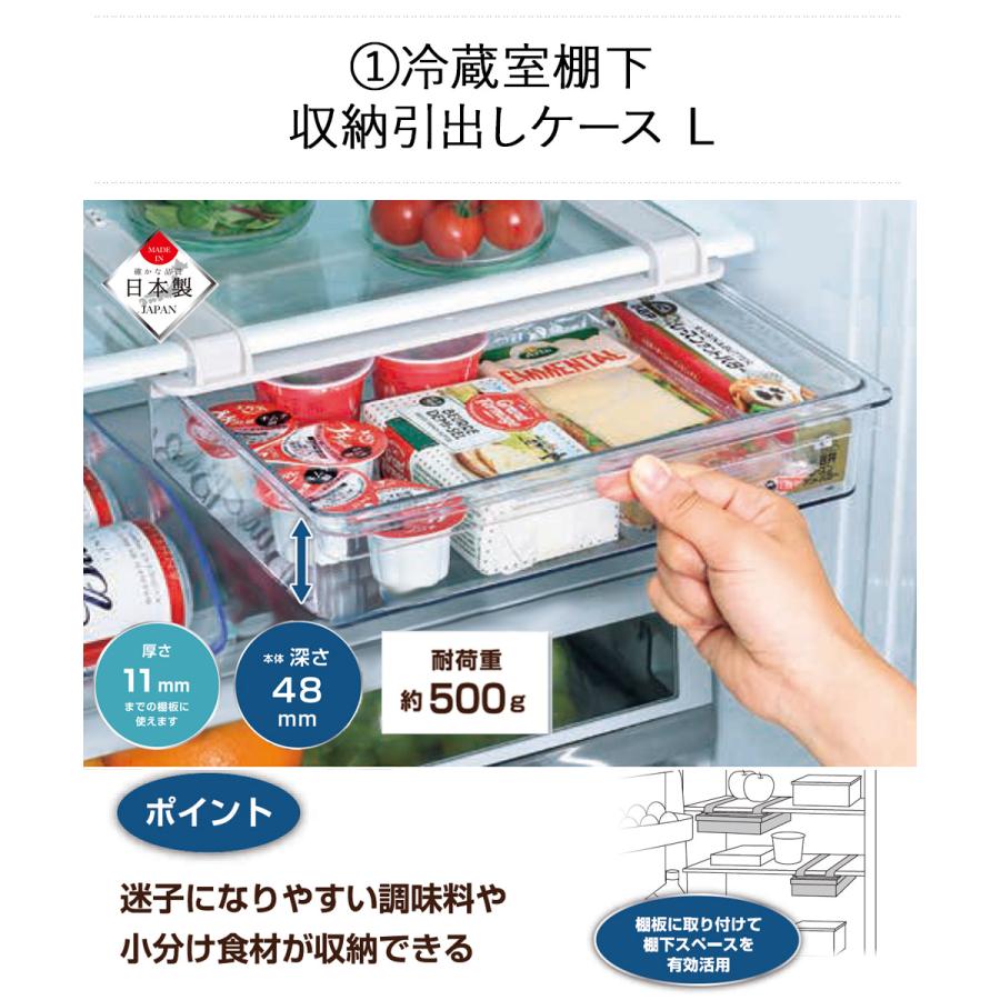 一人暮らし用 とりあえず 冷蔵庫収納 セット | 冷蔵庫収納ケース 