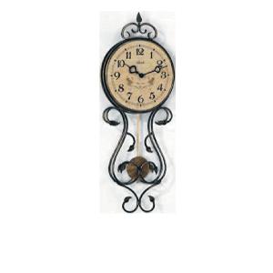 錬鉄のアールヌーボー調の飾り枠の振り子壁掛け時計 送料無料 Wrought Iron Frame Clock 生活の種 通販 Yahoo ショッピング
