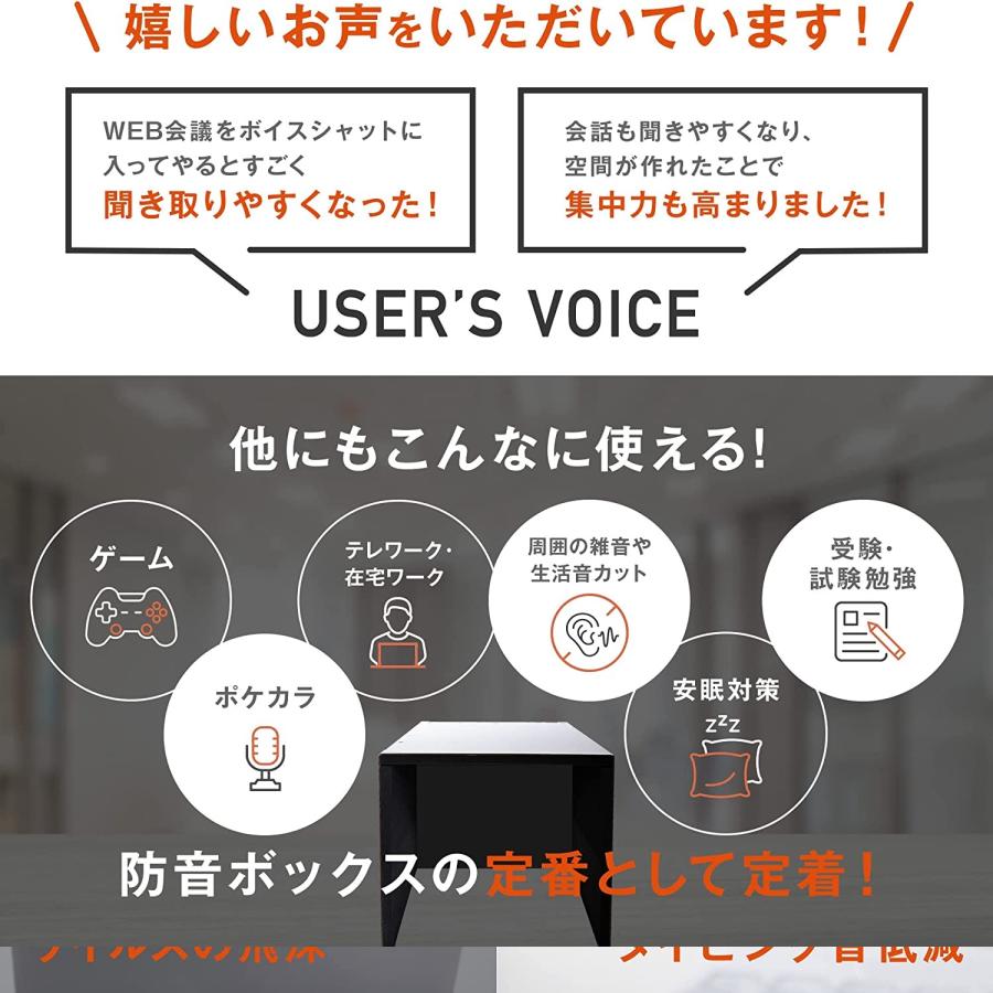 改良版】 防音ボックス 「ボイスシャット」 リモートワーク zoom 改良版】 防音ボックス 「ボイスシャット」 リモートワーク zoom