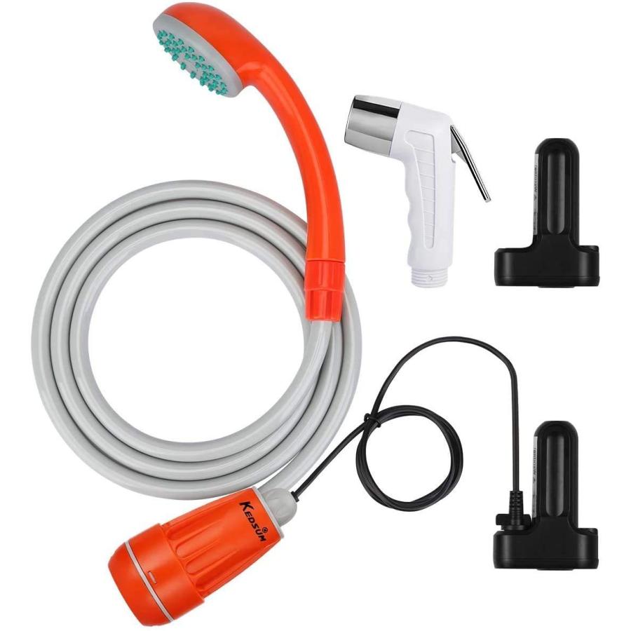 激安人気新品 昇級版 ポータブルシャワー アウトドア ペ 旅行 キャンプ 台風 防災 予備 持ち運び Usb充電式 小型シャワーヘッド付き 20mah電池 2 その他アウトドア調理器具 Valleycountrymarket Com