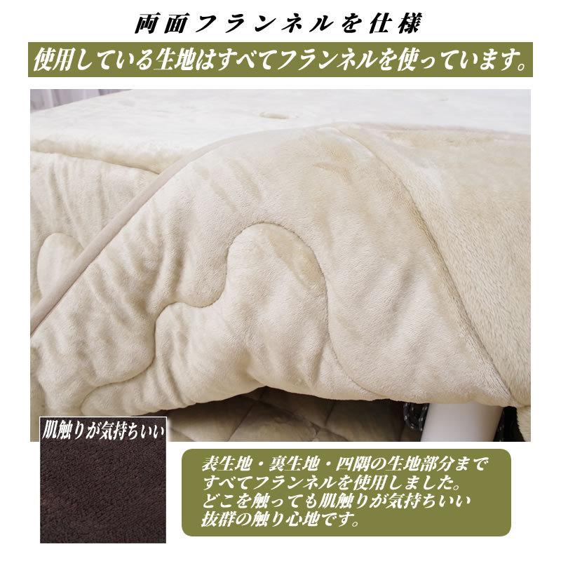 こたつ セット 正方形 3点セット省スペース こたつ布団 掛敷＋こたつ台