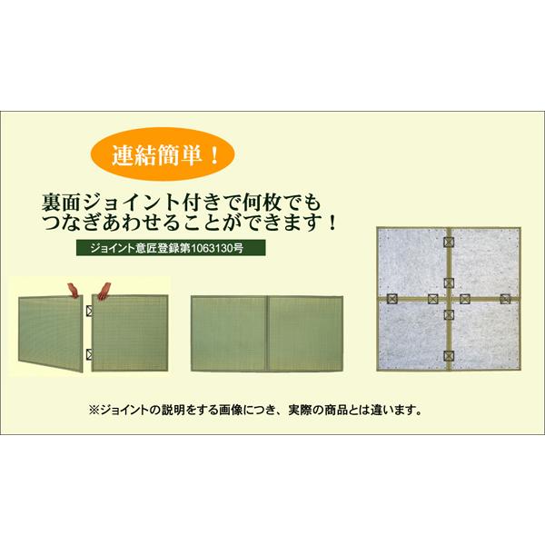 【和のくつろぎ置き畳】い草 ユニット畳 システム畳「 ニール 」9枚セット82×82cmブルー(#8629540)、ブラウン(#8629640)置き畳 市松模様 おしゃれ 和柄 爆買_3