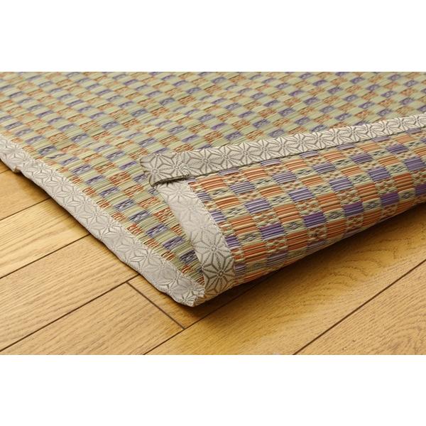 花ござ カーペット 国産 「 西条 」 江戸間4.5畳(約261×261cm) ベージュ(#4100154)い草 ラグ カーペット 畳 リビング イグサ 【夢】 イ草 花茣蓙