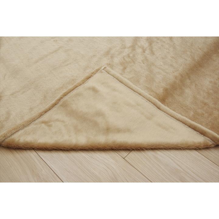 こたつ布団用 中掛け毛布 洗える 長方形 「アクリル中掛（フラット）」 約200×280cm こたつ用 中掛け 毛布 フラットタイプ 保温力アップ 爆買の画像