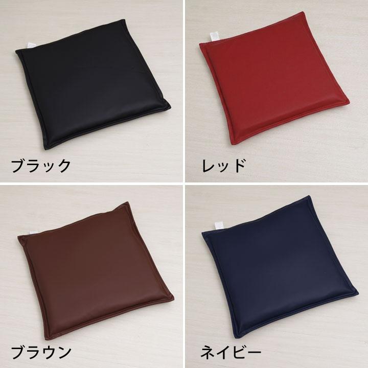 シートクッション PVCレザー 「 ケアン 」 約43×43cm 同色16枚セット 