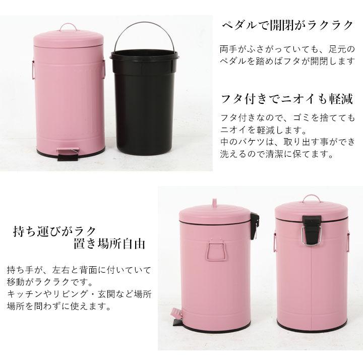 不二貿易（Fuji Boeki） ごみ箱 蓋付き 足踏み式 おしゃれ スチール