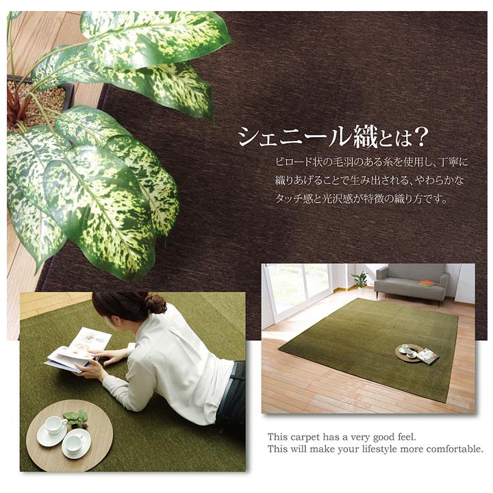 イケヒコ 洗える シェニール ラグ 撥水「 モデルノ 」 130×185cm