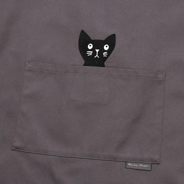 メール便送料無料 マタノアツコ かつらぎのひょっこり黒猫 キッチン