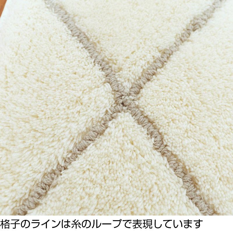 日本製 ジャパンマイスター ダイヤ トイレマット 約61×60cm トイレマット 抗菌防臭 おしゃれ シンプル 滑り止め 洗える 東洋紡 クリーンフレッシュ｜seikatsustyle｜03