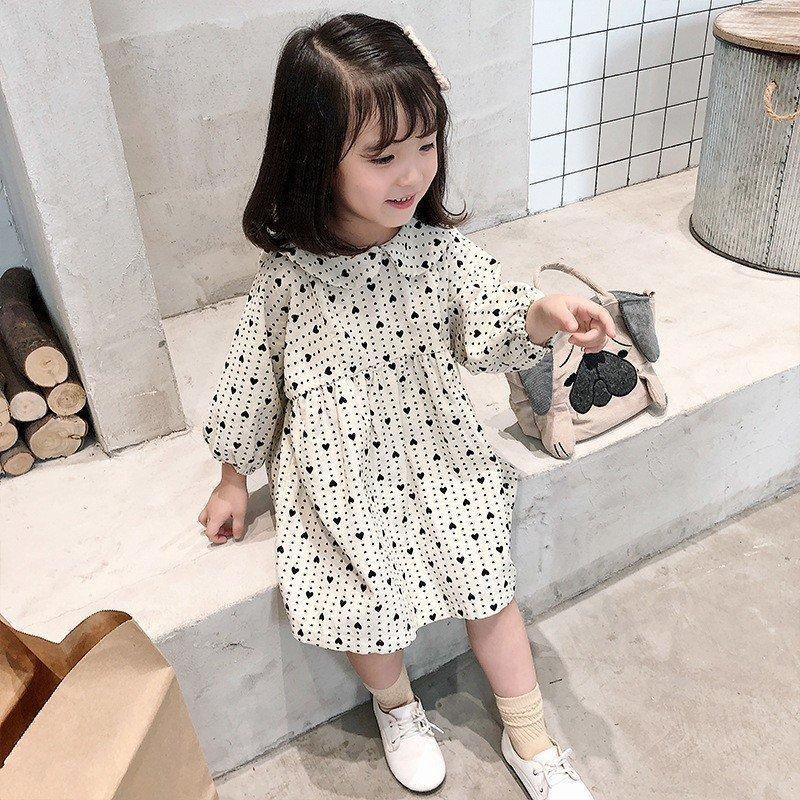 秋冬 女の子 長袖 ワンピース 薄 ジュニア服 子供服 花柄 ワンピース キッズ用 子ども服 可愛い 厚手 暖かい ワンピース 人気ブランドを