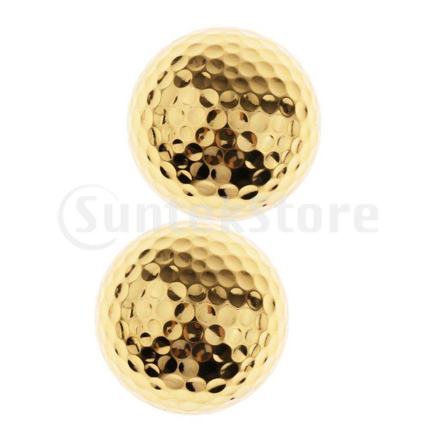 ファッションデザイナー ゴルフ練習器具 ゴルフ練習用品 ゴールデン ゴルフボール 練習ボール 二重層構造 ゴルフ 初心者 プレゼント 2個入り Www Threeriversofs Com