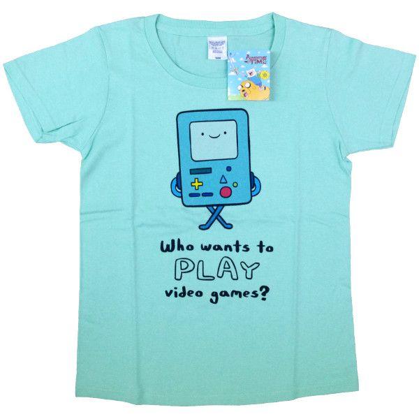 [アドベンチャータイム]　Ｔシャツ／ビーモ（アイスグリーン）【レディースＭ】 | 