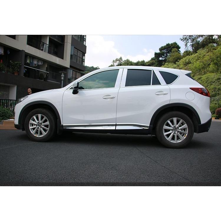 サイドドアガーニッシュ【MAZDA CX-5 マツダ KE系 】外装パーツ 鏡面仕上げ ドアモール サイドモール 4ピース マツダ（Mazda） サイドドアガーニッシュ【MAZDA CX-5 マツダ KE系