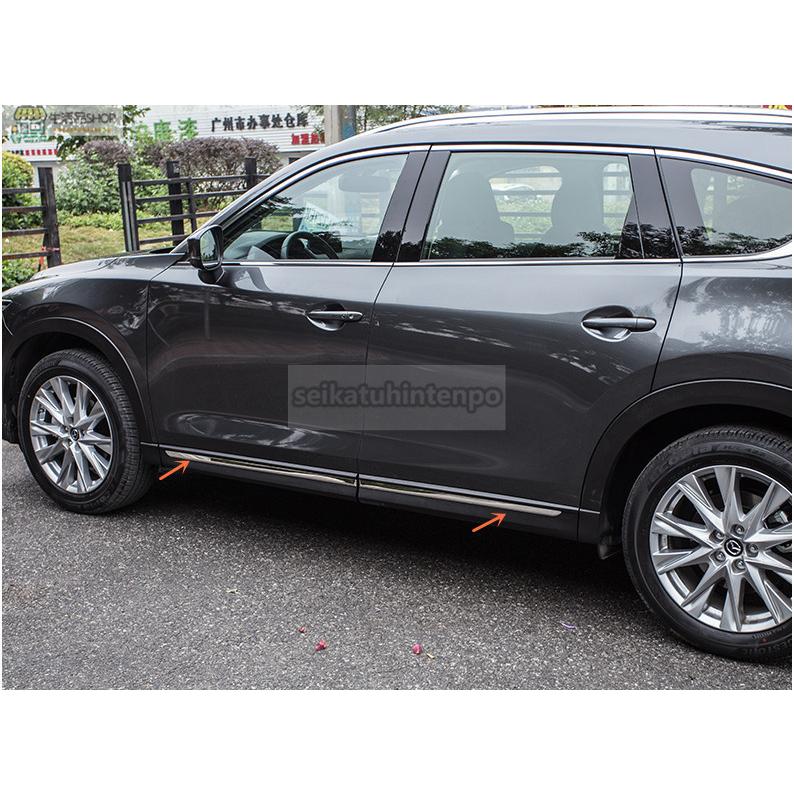 サイドドアガーニッシュ【マツダ CX8 CX-8 KG系 】専用設計 サイドドアモール　4Pセット　クロームメッキ　 ABS マツダ（Mazda） サイドドアガーニッシュ【マツダ CX8 CX-8 KG系