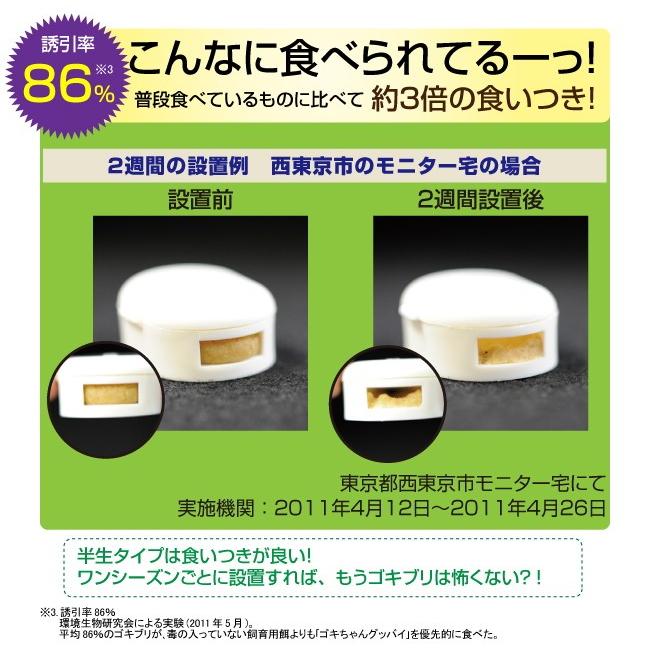 【5個+1個サービス計6個】【ゴキちゃんグッバイ＋（プラス）】ゴキブリ駆除率 驚異の94.7％ 置くだけ簡単 ごきぶり退治 ゴキブリ撃退 駆除 ゴキブリ完全駆除_2