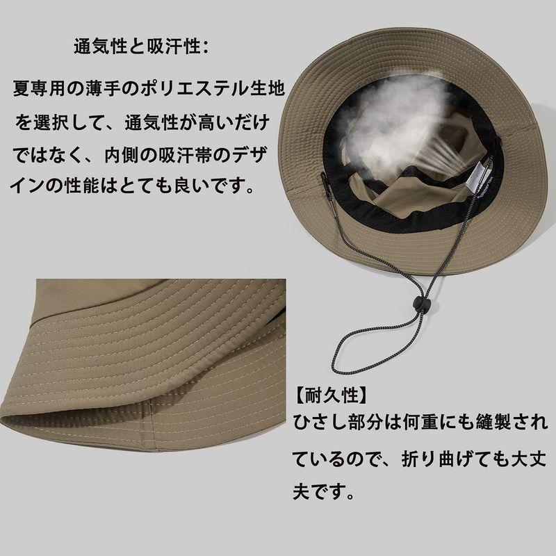 買得 帽子 Croogo 登山ハット Uvカット 自転車帽子 吸水速乾 サファリハット 帽子 メンズ 夏 通気性 紫外線対策 ジャングルハット G Gd