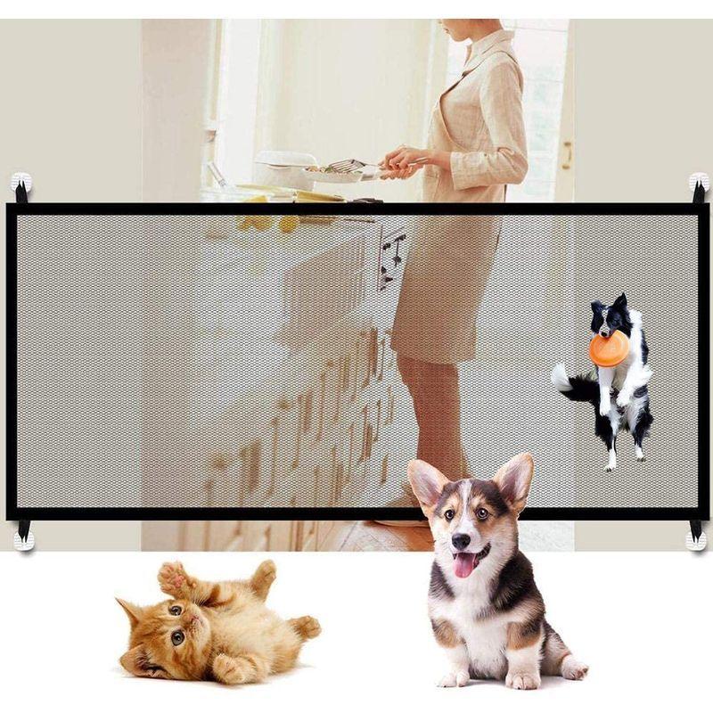21特集 ペットフェンス 犬 猫用ペットフェンス ベビーゲート犬 猫 侵入防止 隔離ネット 多用途 屋内安全ゲート 安全ガード 間仕切り 家具保護 簡 Cisama Sc Gov Br