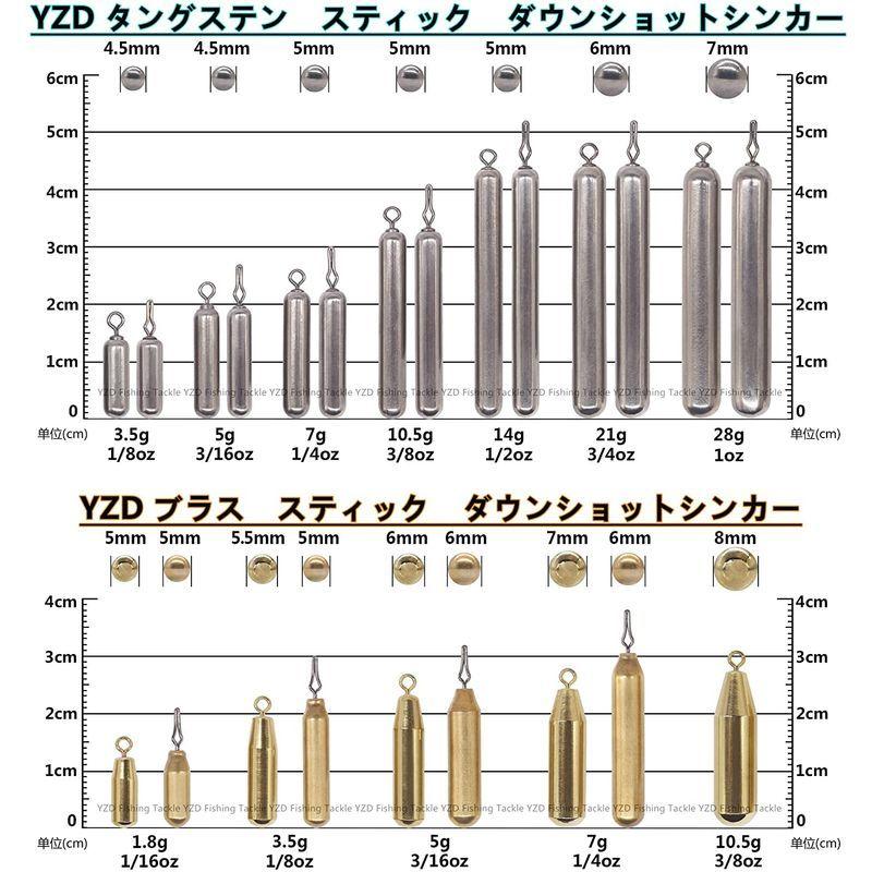 YZD ブラスシンカー 28ｇ 1oz30個（保護チューブ入り）｜seikatushopten｜02