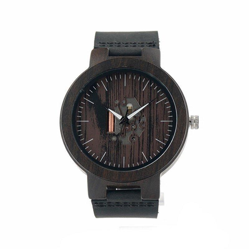 BOBO BIRD メンズ腕時計 クォーツ 木製 ウッド ブラック ナチュラル シンプル｜seikatushopten｜02