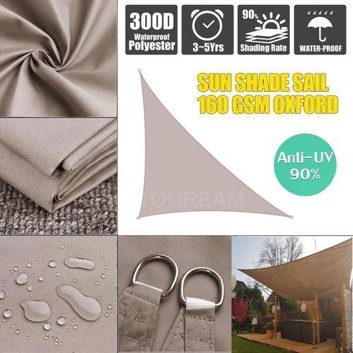 タープ 庭 日よけ シェード 三角形 目隠し おしゃれ 紫外線 丈夫 カーキ Testamentalb Com