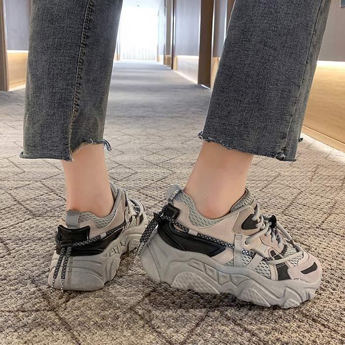 厚底 スニーカー レディース 韓国 ダッドスニーカー 軽量 おしゃれ かわいい 人気 おすすめ シューズ 靴 22 5cm 25cm 送料無料 Bm1041 Pe02e Seikiヤフーショッピング店 通販 Yahoo ショッピング