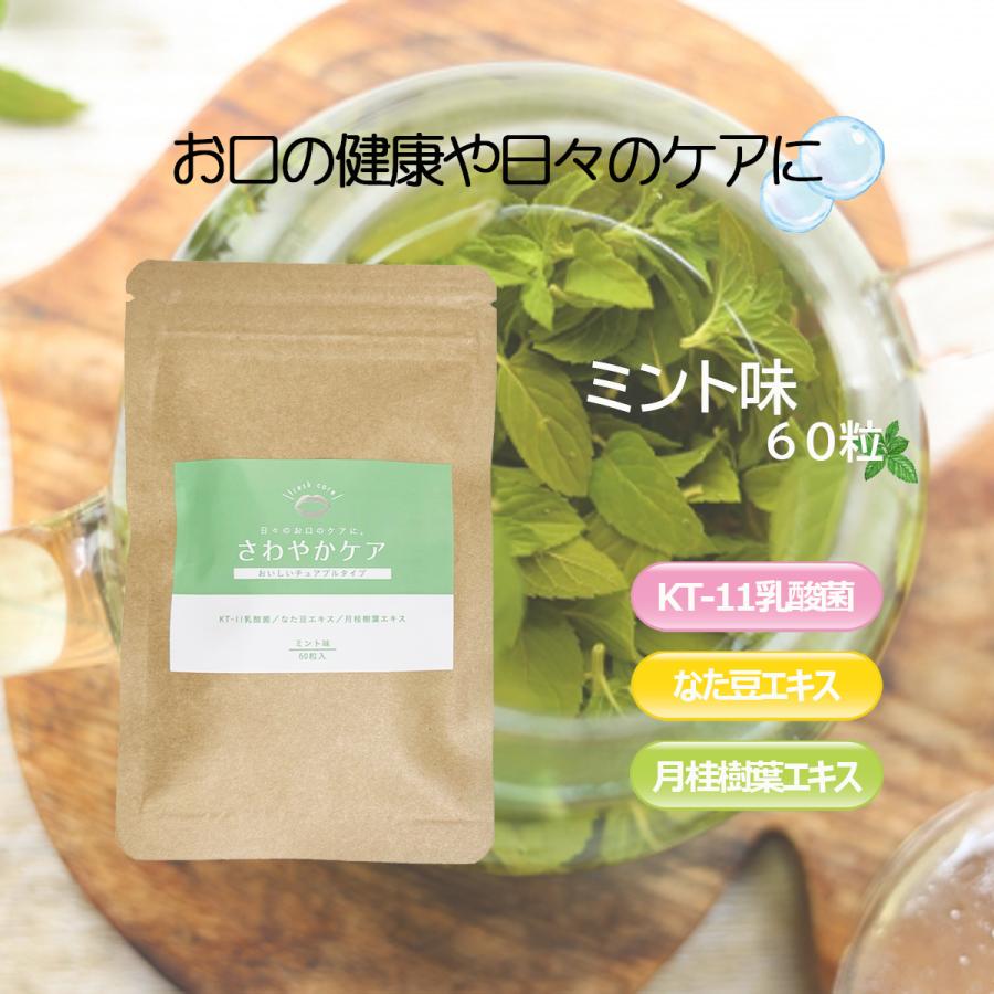 6/9 20時〜 30％OFFセール！】さわやかケア 60粒 約1ヶ月分 ミント味