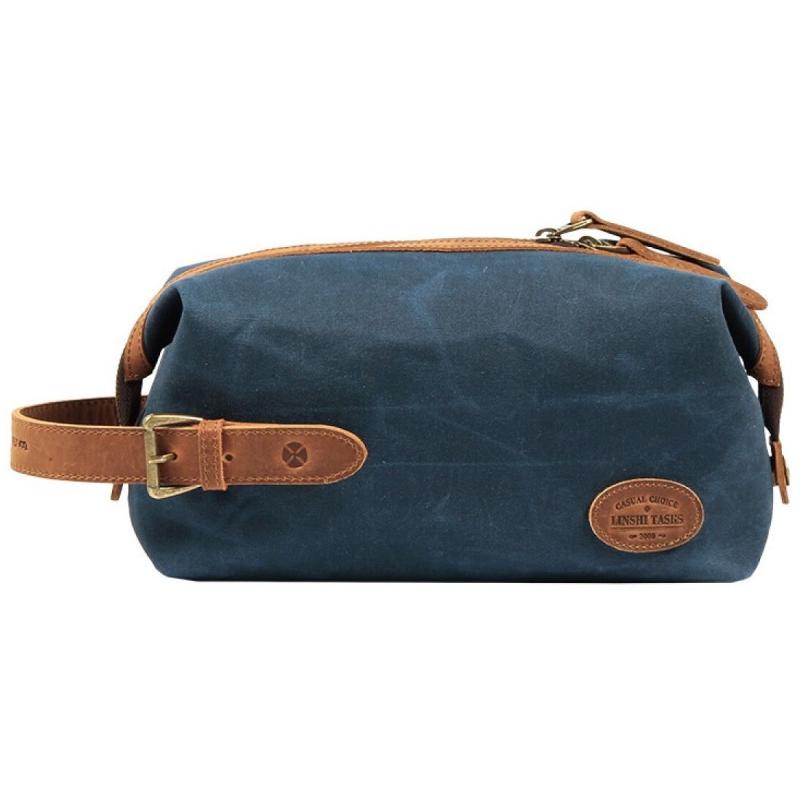 人気ショップ Linshi Tasks Linshi Tasks メンズ セカンドバッグ 帆布 大容量 ダークブルー バッグ Www Solidarite Numerique Fr