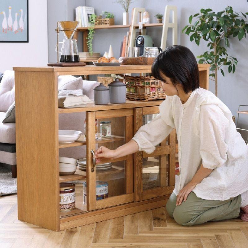 NORA 食器棚 間仕切り キッチンカウンター キャビネット 122cm NORA 食器棚 間仕切り キッチンカウンター キャビネット 122cm