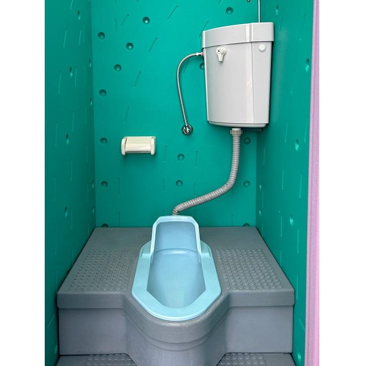 旭ハウス工業 仮設トイレ AUG-1W+15WS 水洗架台付 和式 : セイコー