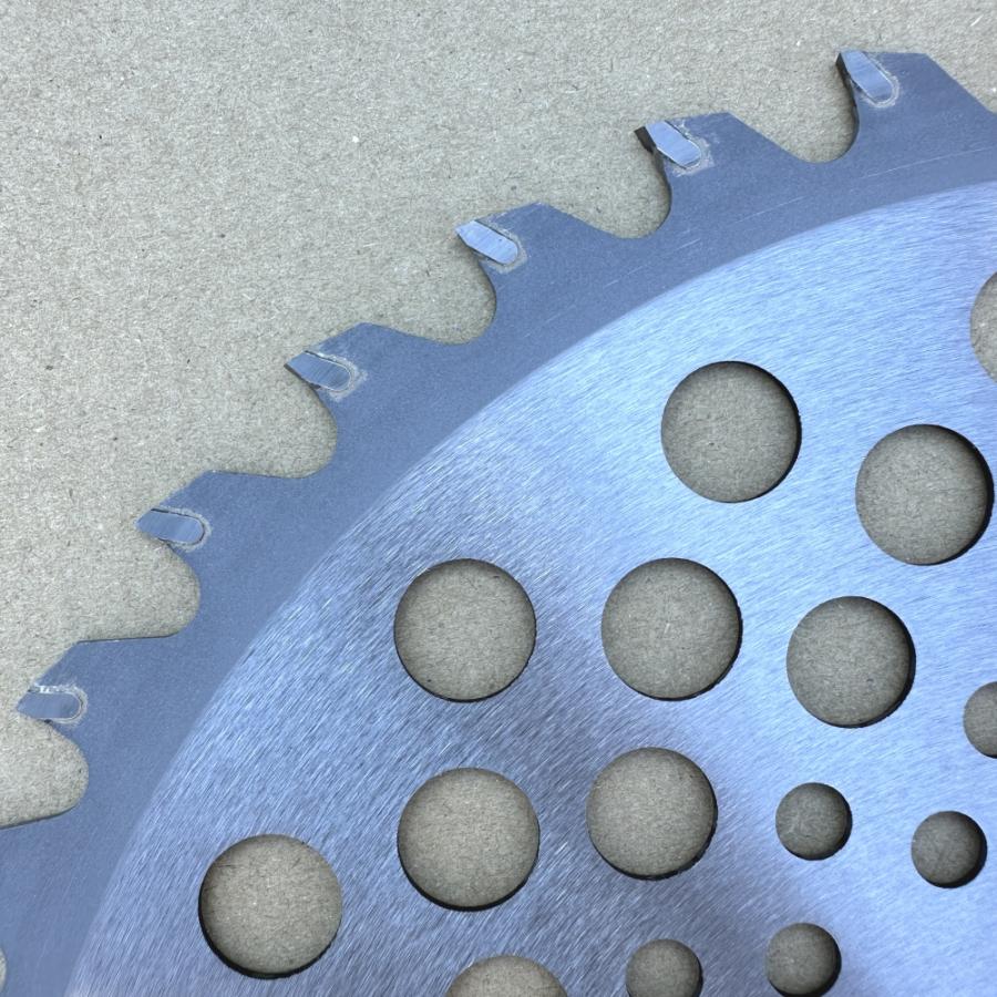 バクマ工業 草刈機用 チップソー 替刃 黒の牙 40枚刃 255mm 3枚セット
