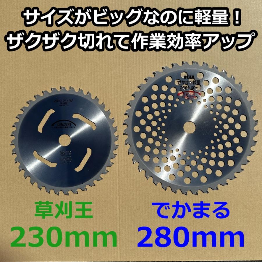 バクマ工業 草刈機用 チップソー 替刃 でかまる ビッグワン 軽量 40枚