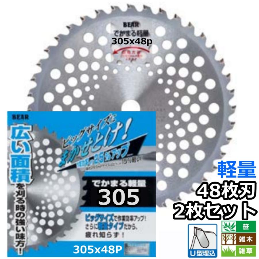 バクマ工業 草刈機用 チップソー 替刃 でかまる ビッグワン 軽量 48枚