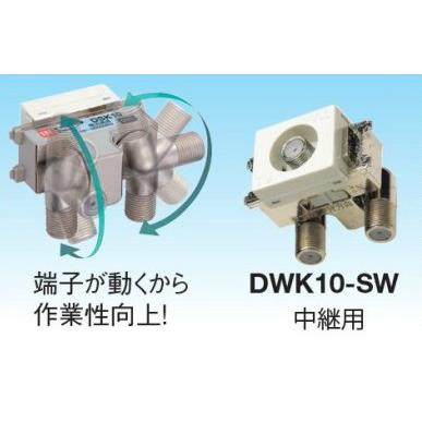 マスプロ 中継用 壁面埋込型直列ユニット IN-OUT端子可動型 シールド型