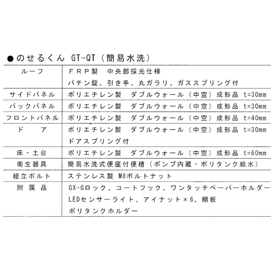 日野興業 車載仮設トイレ GT-QT のせるくん 簡易水洗式 樹脂製 洋式便器 NETIS 登録品｜seiko-techno｜10