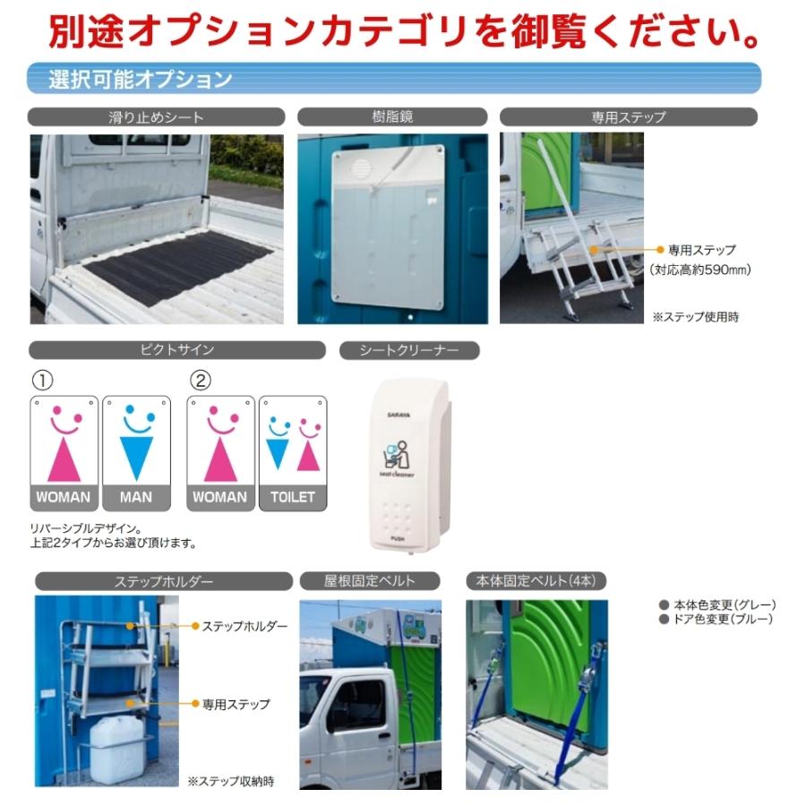 日野興業 車載仮設トイレ GT-QTLH のせるくん 簡易水洗式 樹脂製 洋式便器 手洗器つき NETIS 登録品｜seiko-techno｜06