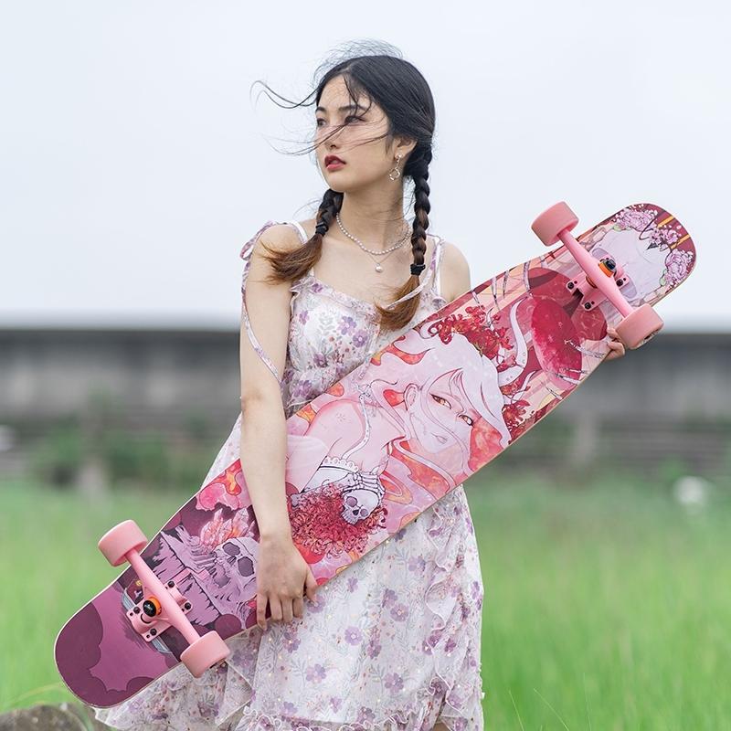 Nothome 不在家 骨女 コンプリートデッキ ロングスケートボード ロンスケ ロングボード 入荷マチ Nothome Bg セイコーテクノ アンテナ機器 通販 Yahoo ショッピング