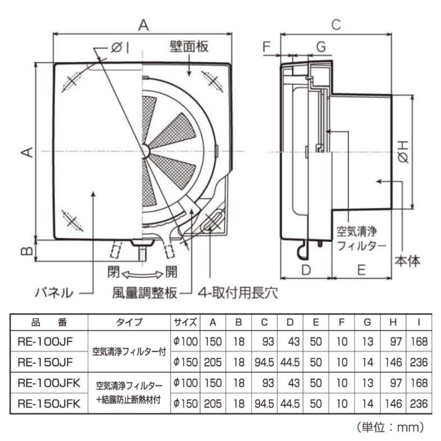 バクマ工業 BEAR 自然吸気用 角型レジスター 空気清浄フィルター付き 