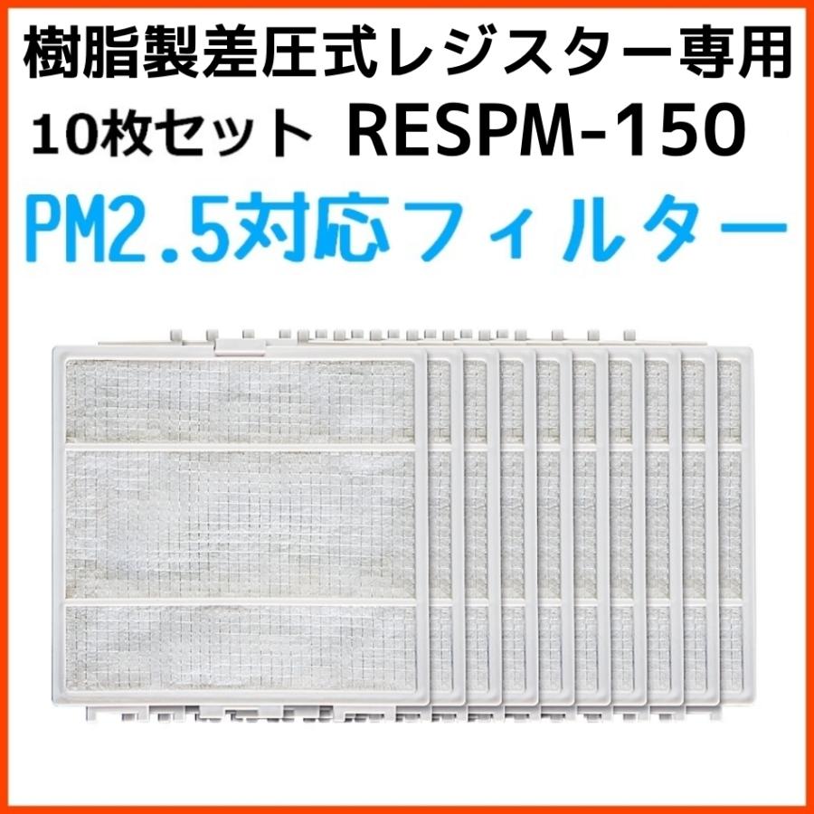バクマ工業 BEAR 自然吸気用 樹脂製差圧式レジスター PM2.5対応フィルター 10枚セット RESPM-150  :respm150:セイコーテクノ アンテナ機器 - 通販 - Yahoo!ショッピング