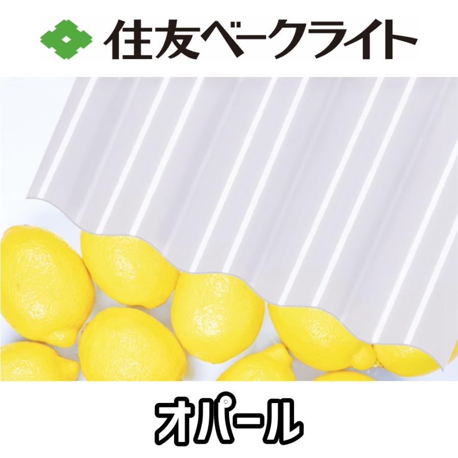 住友ベークライト ポリカ 波板 10尺 3030x655mm ポリカーボネート 10枚セットの画像