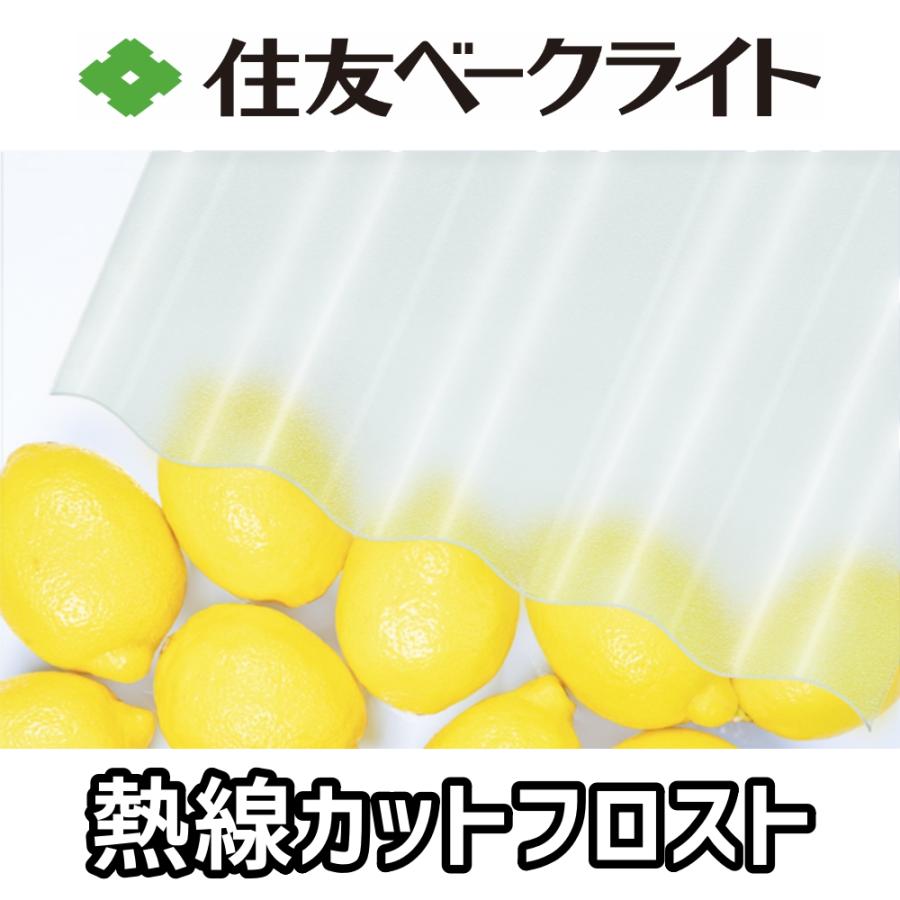 住友ベークライト 熱線カットポリカ 波板 7尺 2120x655mm ポリカーボネート 10枚セットの画像