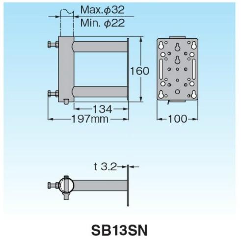 マスプロ（MASPRO） サイドベース SB13SN : セイコーテクノ - 通販