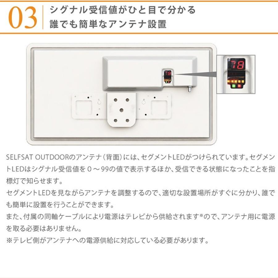 BSアンテナセット 平面型 SELFSAT OUTDOOR キャンピングカーにおすすめ　在庫あり即納｜seiko-techno｜04