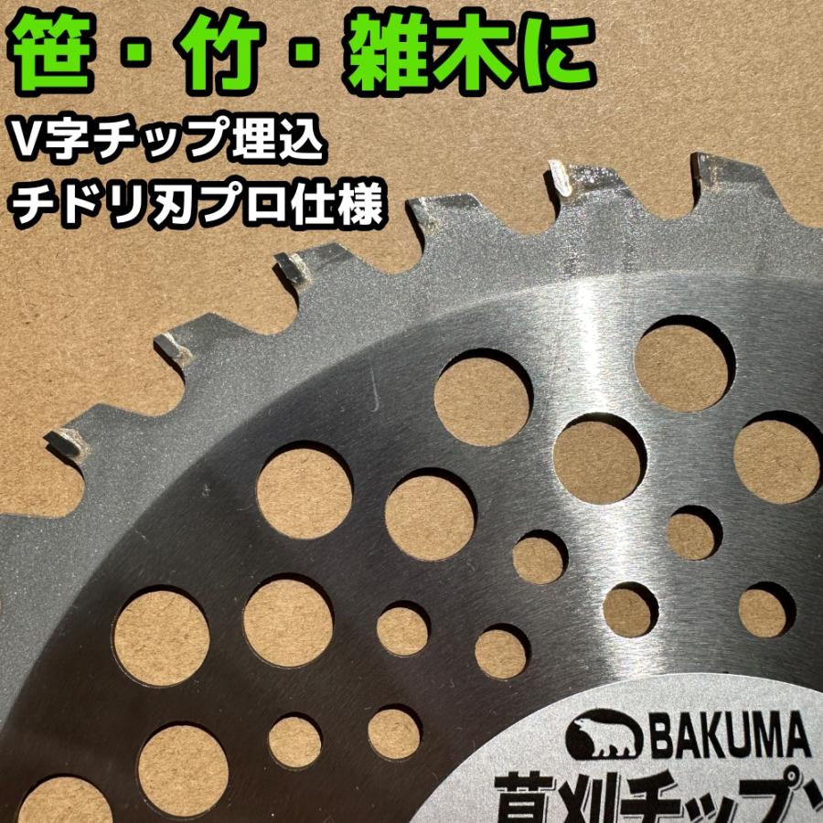 バクマ工業 草刈機用 チップソー 替刃 森林王 軽量タイプ 60枚刃 230mm
